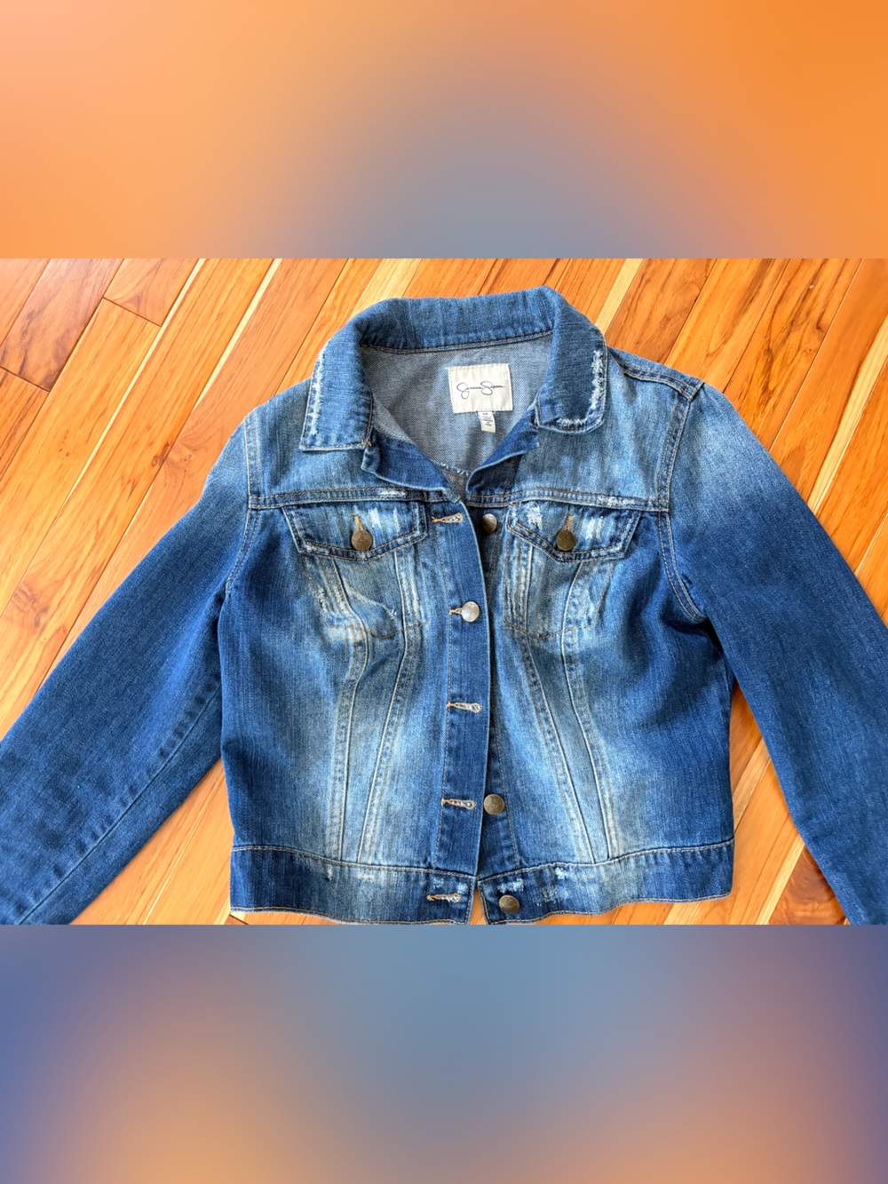 Jessica Simpson Women's Blue Denim Jean Jacket